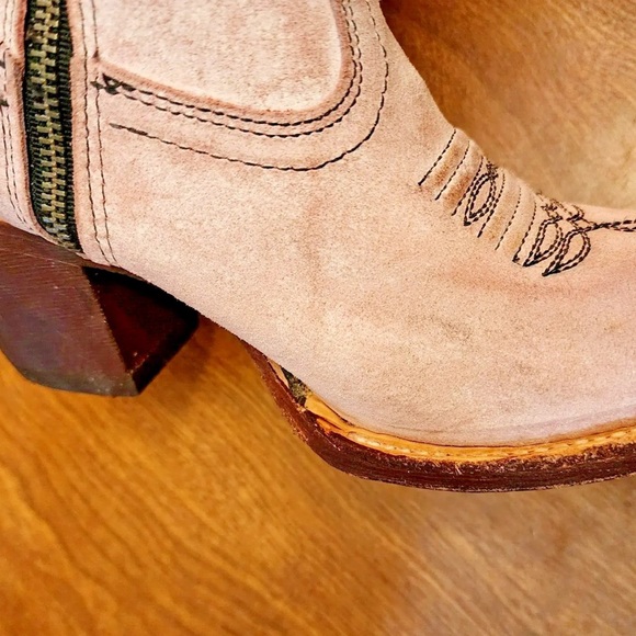 Corral Rose Pink Cowboy  Cowgirl Boots Size 8 E1447 - Picture 16 of 16